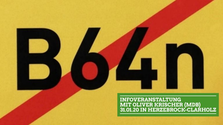 Infoabend: Ausbau B64n mit Bundestagsabgeordnetem Oliver Krischer