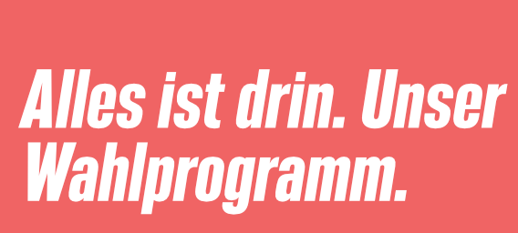 Unser Wahlprogramm zur Bundestagswahl 2021