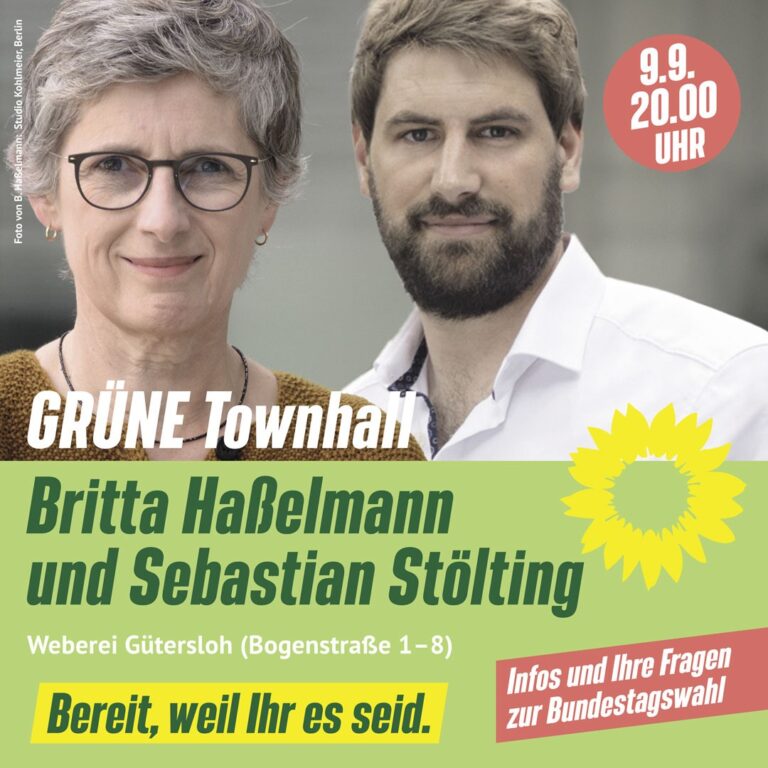 Musik und GRÜNE Townhall in der Weberei