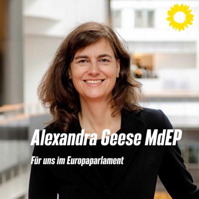 Alexandra Geese, für die Grünen Gütersloh im Europaparlament