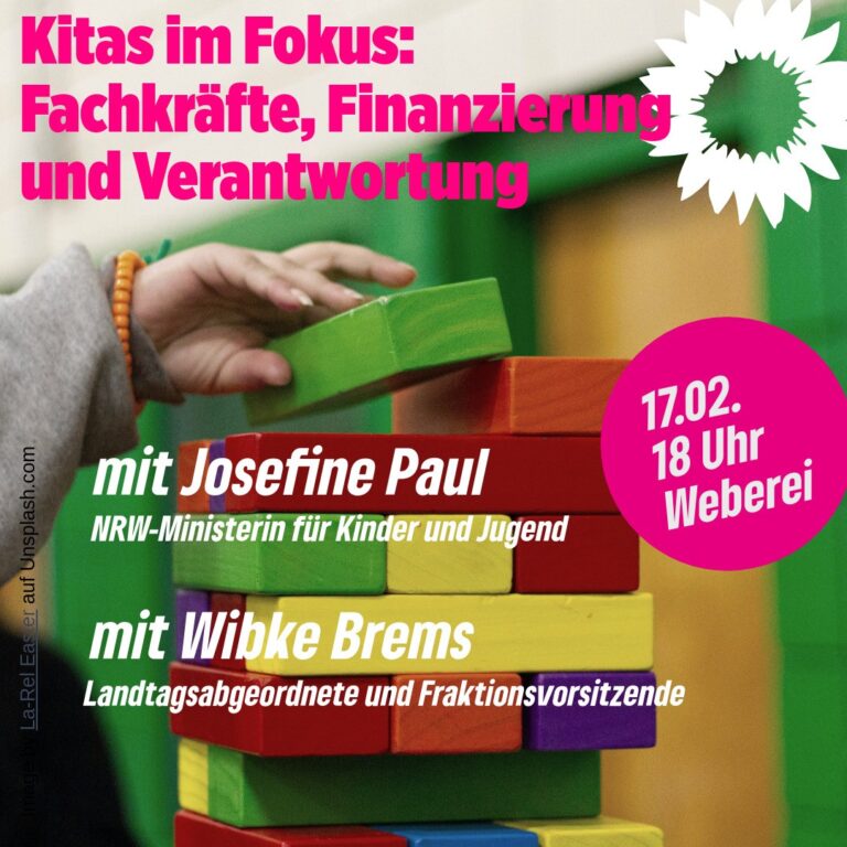 Kitas im Fokus: Fachkräfte, Finanzierung und Verantwortung – Im Dialog mit Ministerin Josefine Paul